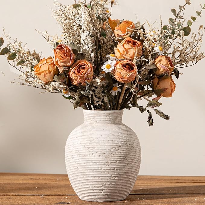 Ceramic Flower Vase Home Decor by VanseliaHome