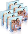 HOUSE DAY Acrylic Picture Frames 4x4, 6 Pack Magnetic 4 x 4 Picture Frame by HOUSEDAY