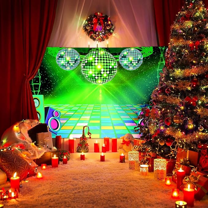 Dance Party Backdrop Retro 80s 90s Theme Stage Dance Ball Music Birthday Party - Image 6