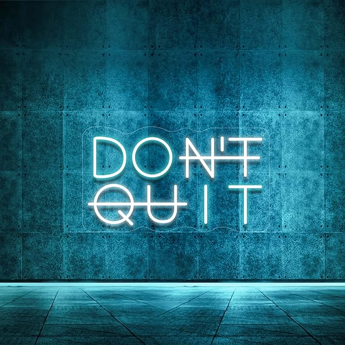 Don't Quit LED Neon Sign for Wall Decor, DO IT Neon Lights Party Decorations by YIKBIKSNeonSign