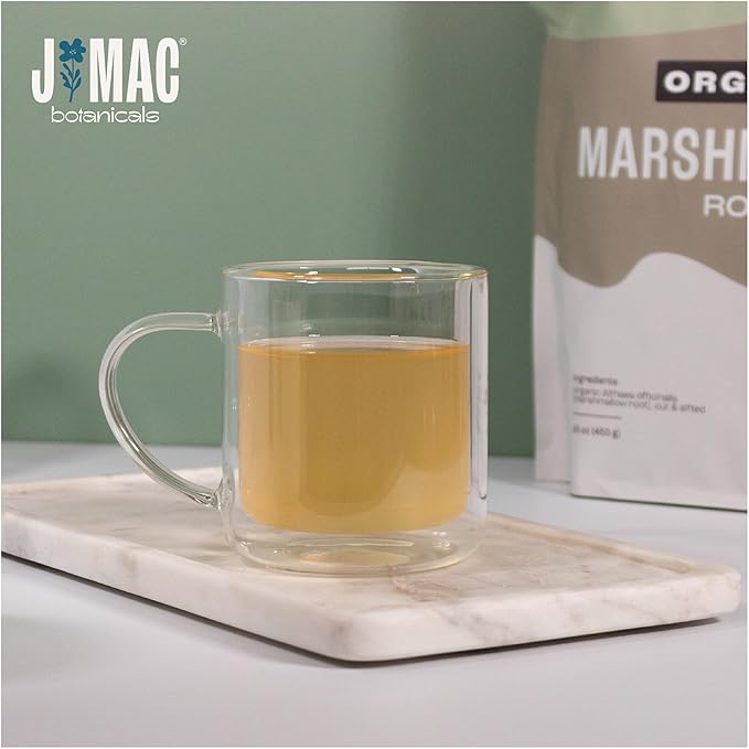 J Mac Botanicals Organic Marshmallow Root Herb Tea - Image 3