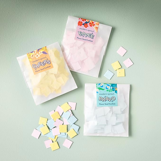 Modern Sprout Plantable Seed Paper Confetti Poppers Refill Packs by ModernSprout