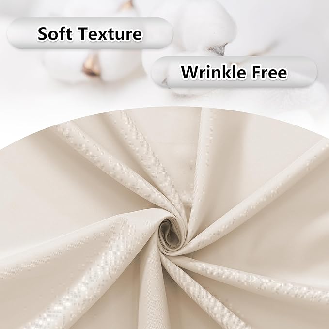 MEETSKY Beige Backdrop Curtains 10ft x 10ft - Image 8