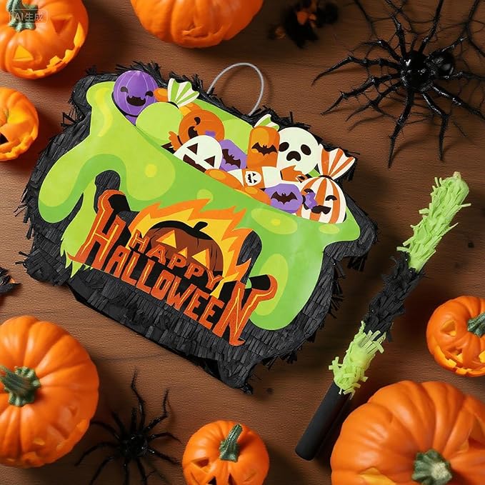 Halloween Witch's Cauldron Pinatas Bundle - Image 5