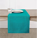 Solino Home Linen Teal Table Runner 156 Inches Long by SolinoHome