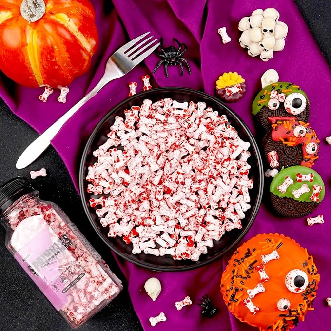 Halloween Sprinkles, Bloody Dog Bones Candy, Halloween Candy, Edible Sprinkles - Image 5