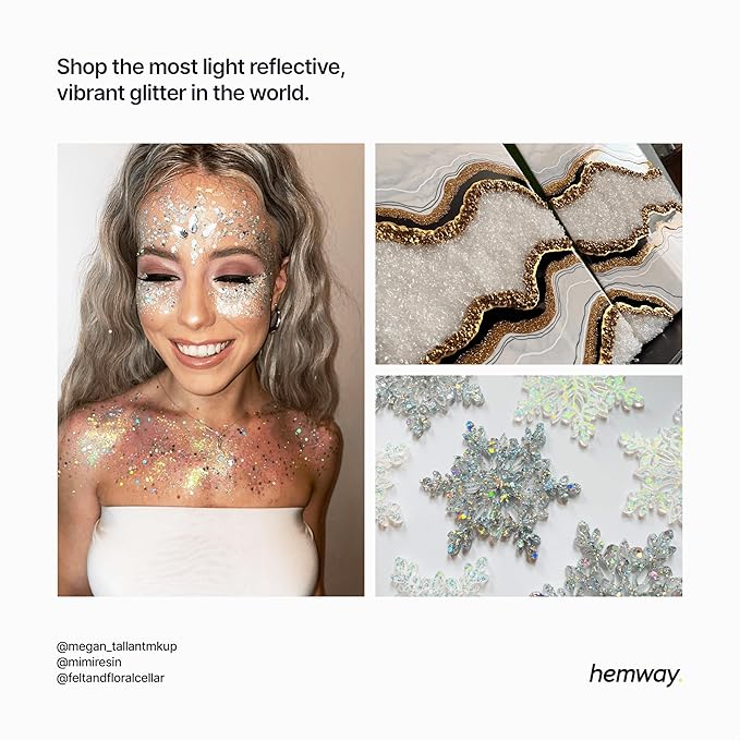 Hemway Biodegradable Glitter Eco Friendly - 100g/3.5oz Bio Cosmetic Safe - Image 6