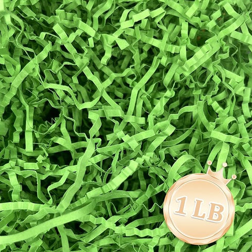 1 LB Parrot Green Crinkle Cut Paper Shred Filler Great by Zankubom