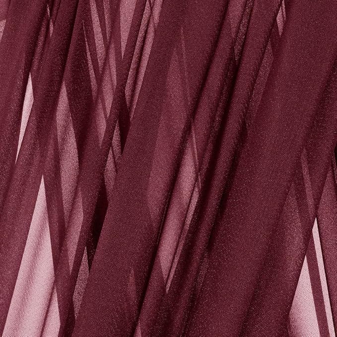 MLMC Burgundy Wedding Arch Draping Fabric 1 Panel 29" x 20 FT Extra Long Gauze - Image 5