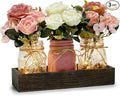 Mason Jar Lights Centerpiece for Table, Mason Jar Centerpiece Decor for Dining by Nagobi