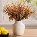 Mitt&Ditt Ceramic Flower Vase, 7.5 inch Off-White Farmhouse Rustic Vase by MittDitt