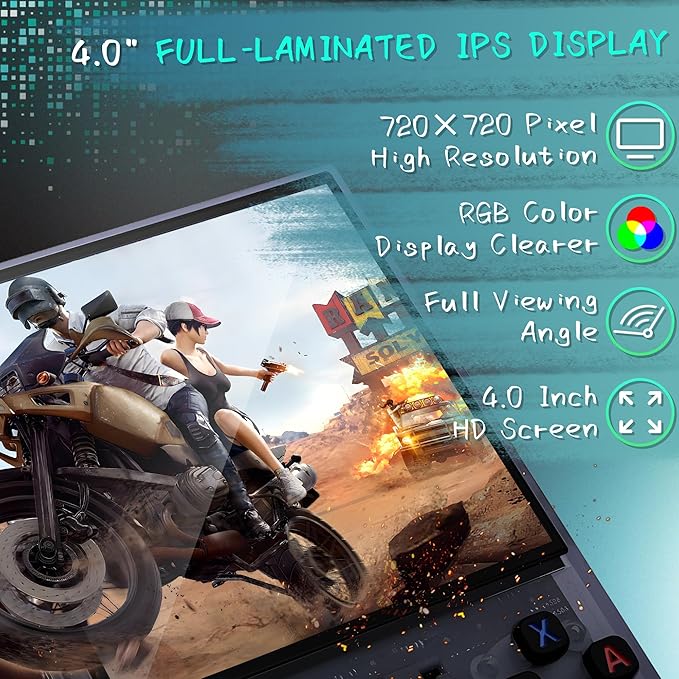 R36MAX Handheld Game Console, 40000+ Games Retro Gaming Console, 256GB TF Card - Image 3