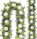 MACTING 2 Pack 13.2FT Eucalyptus Garland by MACTING