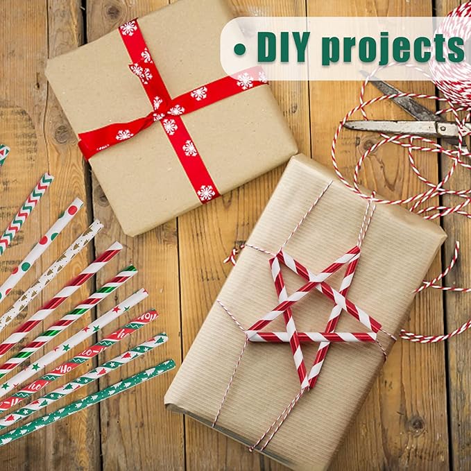 HANSGO Christmas Paper Straws - Image 6