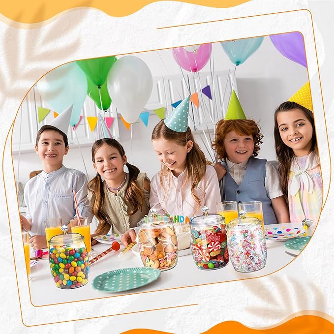 Nuogo 4 Pcs Plastic Candy and Cookie Jars - Image 6