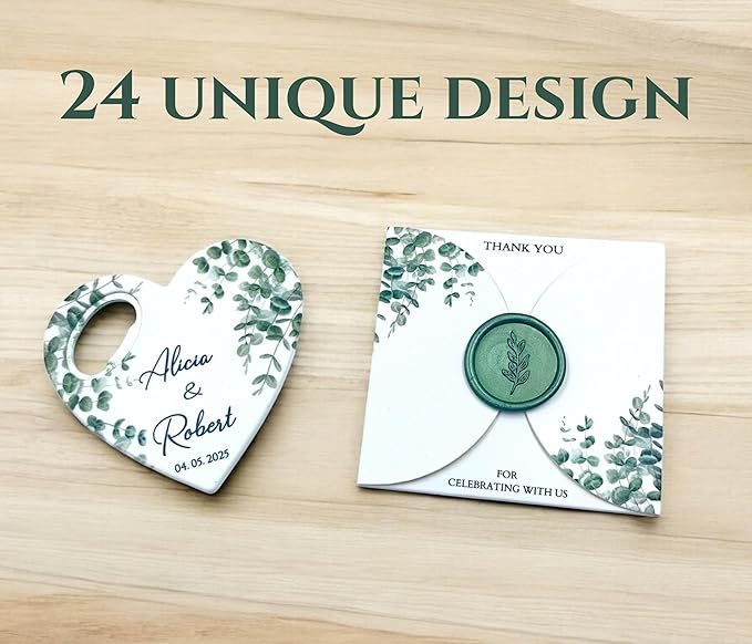 Wedding Bottle Opener Favors for Guests in Bulk, Hearts Shape Bottle Opener - Image 2