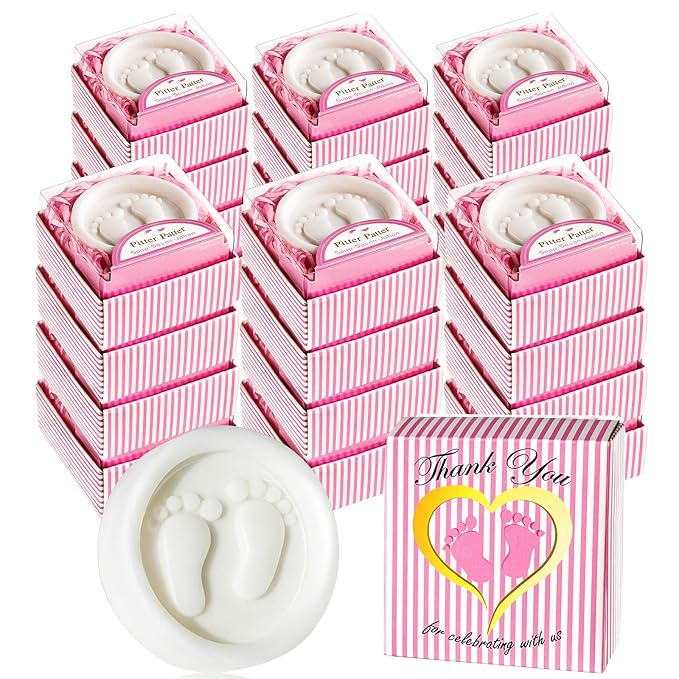 AIXIANG 24-Pack Pink Pitter Patter Handmade Soaps - Image 7