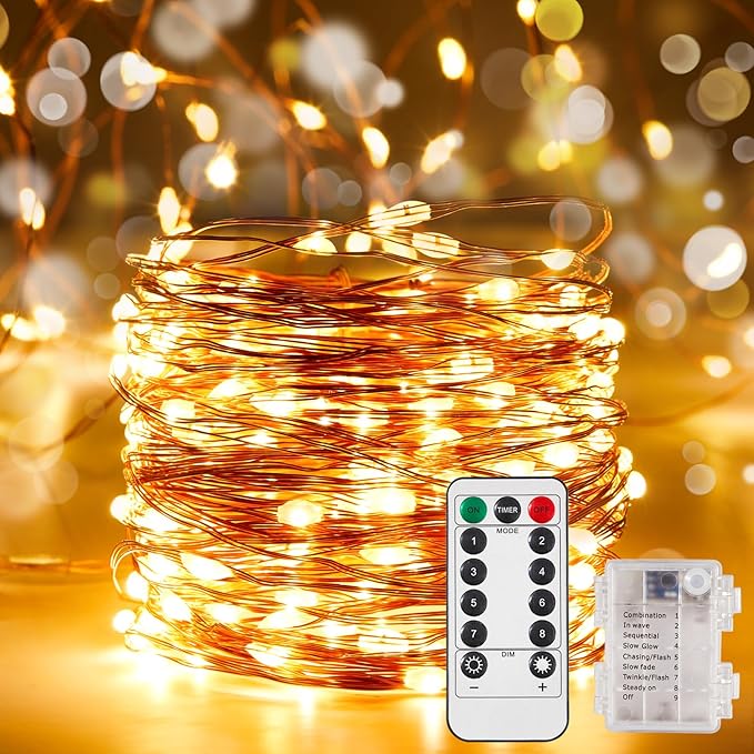 4 Pack 16.4 Ft. Battery Operated Outdoor String Lights - Image 3