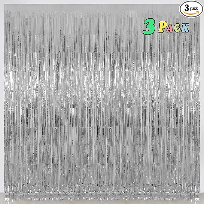 Foil Fringe Curtains Party Decorations by Melsan