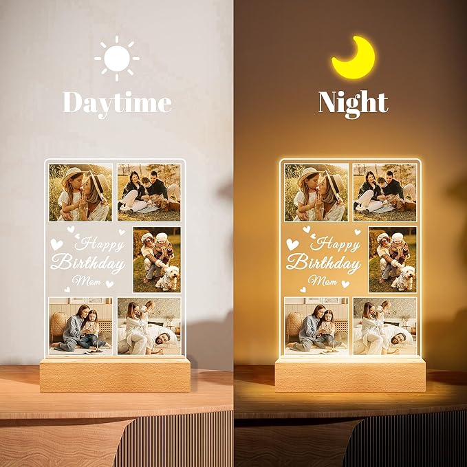 Personalized Birthday Gifts for Mom from Daughter Son, Custom Collage Picture - Image 4