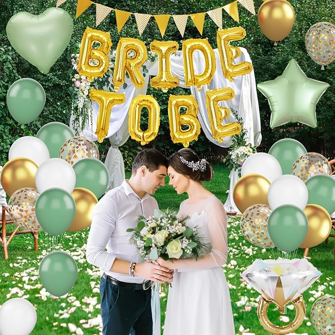 Bridal Shower Decorations Sage Green, Bachelorette Party Decor - Image 7