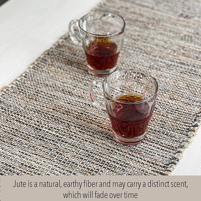 Chardin home Natural Jute Table Runner 13x72 Inch – Vintage Boho Rustic Table - Image 2