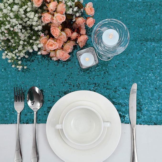 Eternal Beauty Teal Table Runner, Graduations - Image 4
