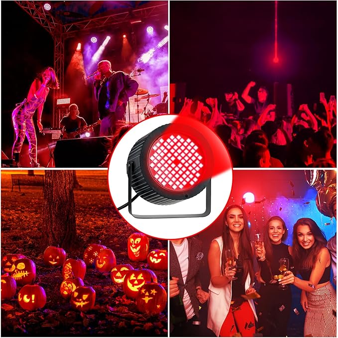 Funtery 2 Pcs Bright White Strobe Light 88 LEDs Flash Party Lighting Speed and - Image 4
