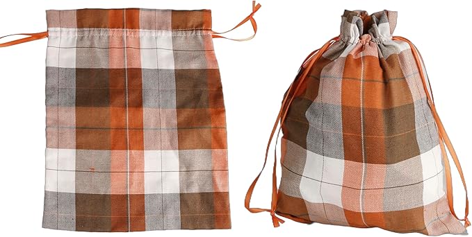 Large Fall Burlap Bags with Drawstrings - Image 7