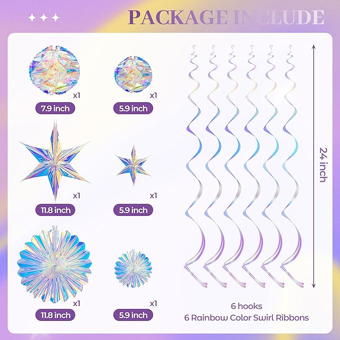 BTSD-home Iridescent Party Decorations - Image 3