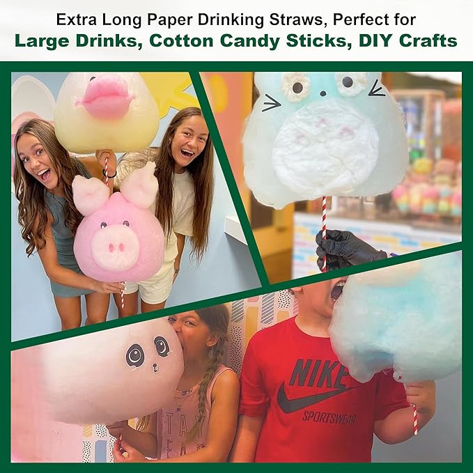 18 Inch Extra Long Paper Drinking Straws - Image 3