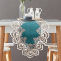 Vintage Lace Dining Table Runner, 108 Inches Macrame Coffee Table Runners by Fhberni