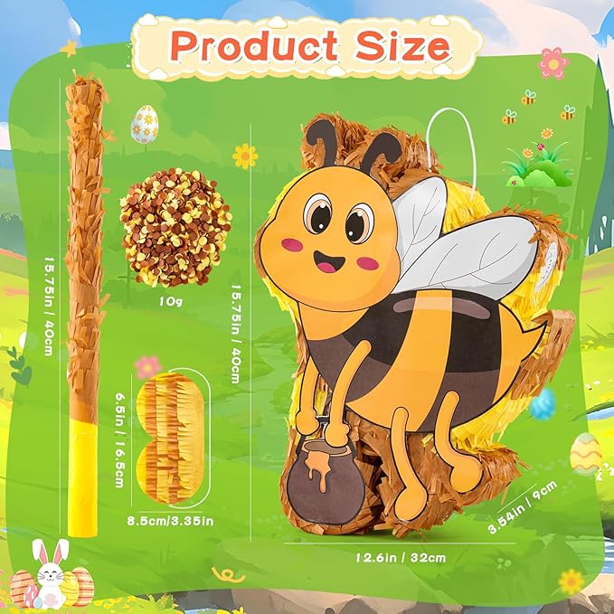 VINTS Bee Piñata Large Kids Bee Piñata - Image 2