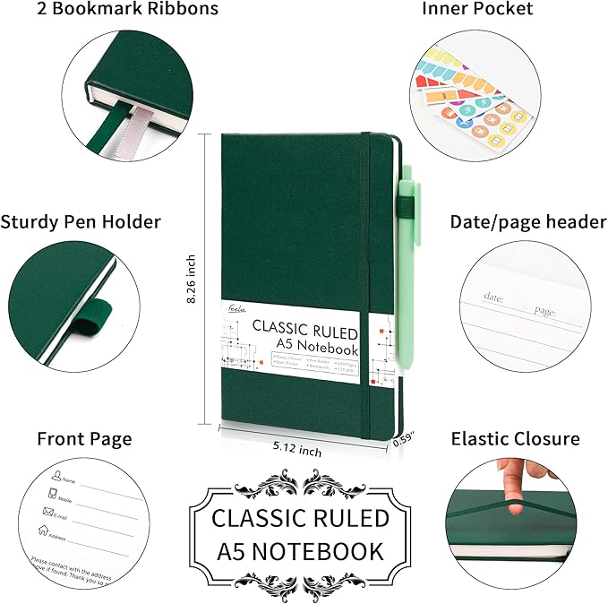 feela 5 Pack Journal Notebook Bulk - Image 2