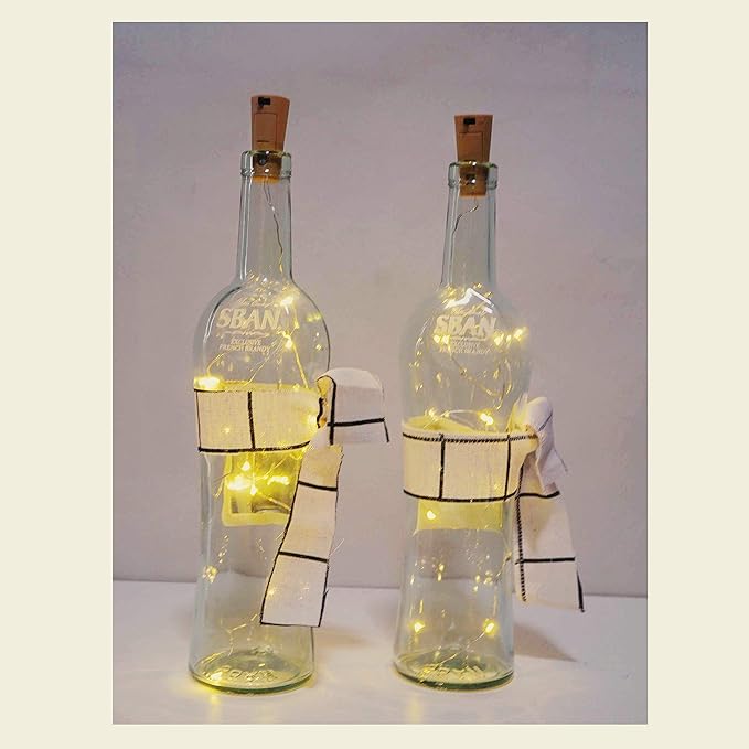24 Pack 20 LED Wine Bottle Cork Lights, Fairy Mini String Lights Copper Wire - Image 6
