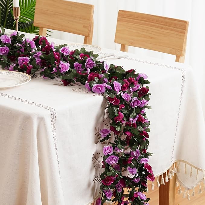 12 Pcs 99 Ft Flower Garland Rose Vines, Rose Garland - Image 2