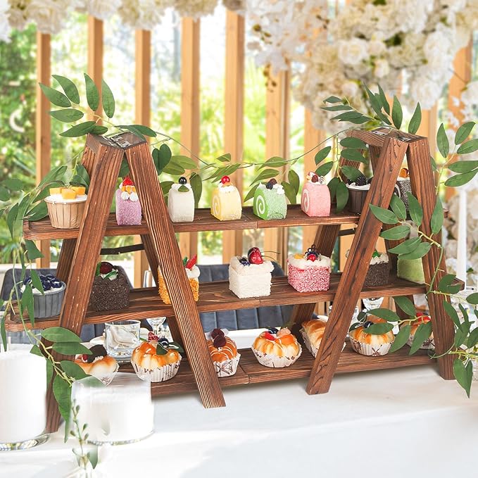 Wooden 3-Tier Cupcake Stand - Image 8