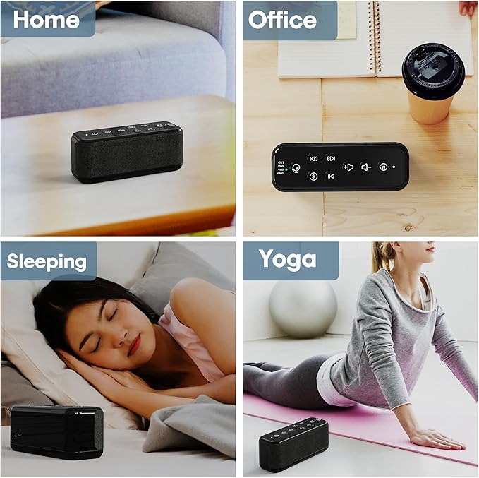 Sound Machine with Bluetooth, Wireless Rechargeable White Noise Machine - Image 6