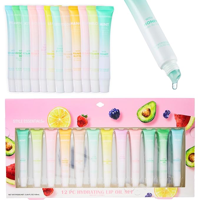 EXPRESSIONS 12pc Lip Oil Set by Expressions