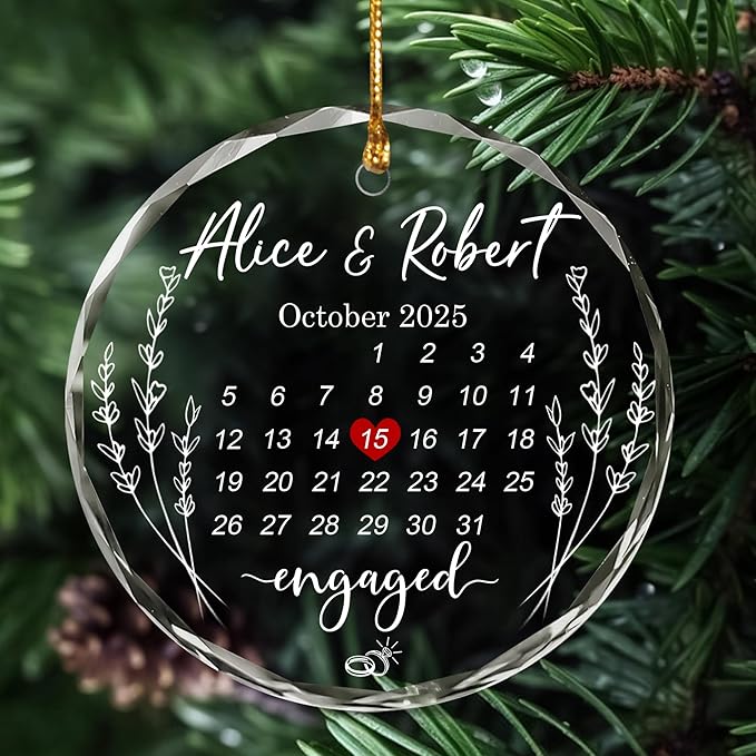Personalized The Year We Became Mr & Mrs Christmas Ornaments - Image 7