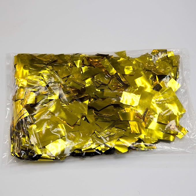 Rectangular Gold Mylar Shiny Foil Metallic Confetti - Image 5