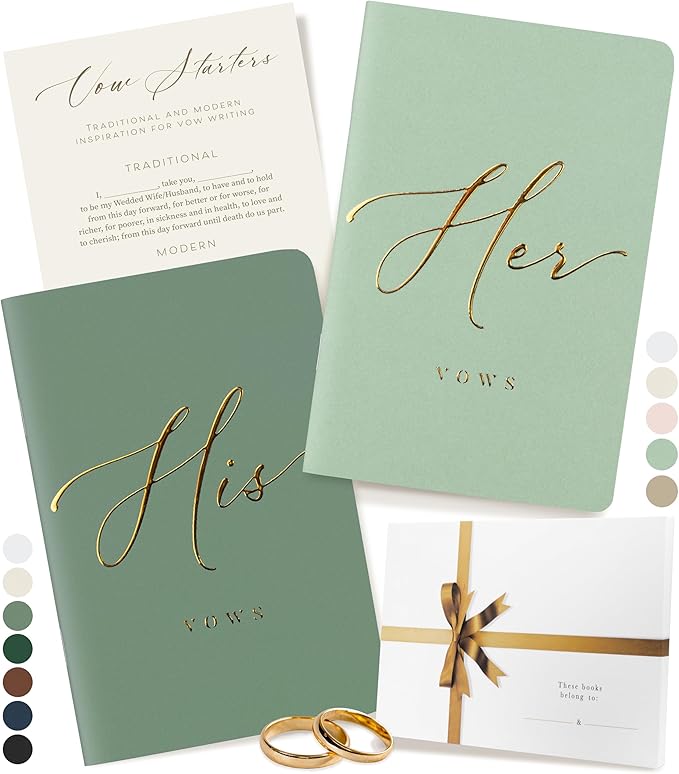 ARTESORI Premium Wedding Vow Book by Artesori