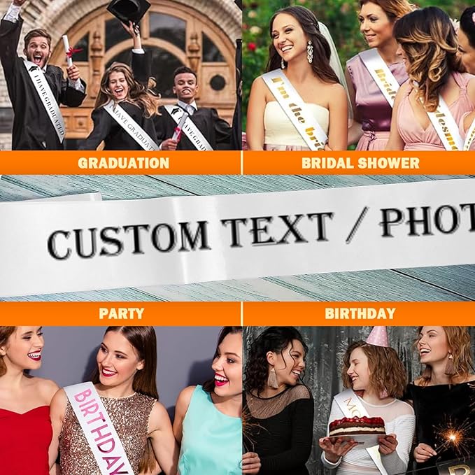 Custom Sash, Personalized Birthday Sash - Image 6