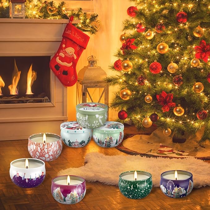 24 Pack Christmas Scented Candles Gift Set - Image 5