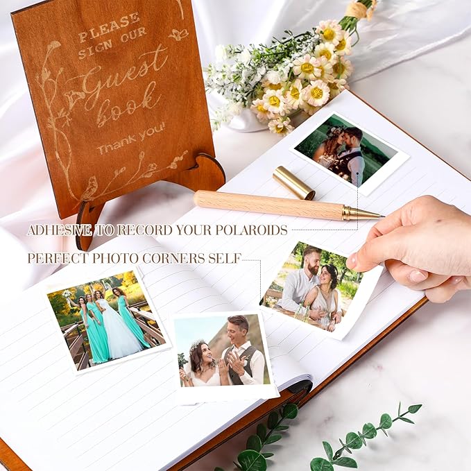 Wedding Guest Book Personalized Photo Guestbook to Sign at Reception Wedding - Image 3