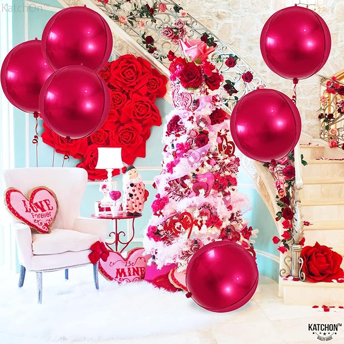 KatchOn Large Round Foil Balloons Set - Image 7