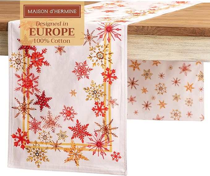 Maison d' Hermine Table Runner 100% Cotton Double Layer Table Runners 108 by MaisondHermine