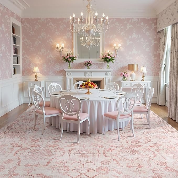 Pink Extra Large Area Rug 10x14 - Image 2