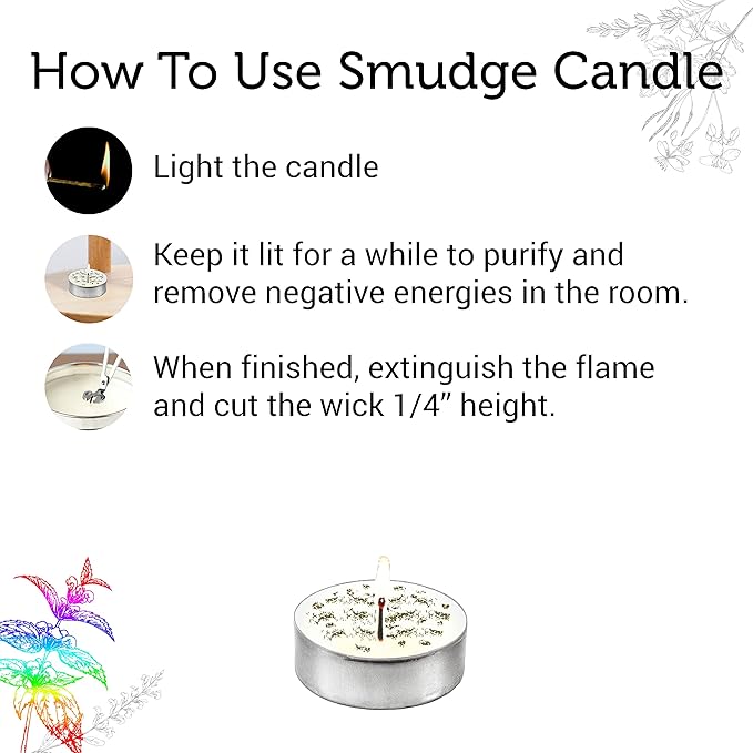 SOUL STICKS 12 Pack Little Smudgies Tealight Candles Smudge Candle - Image 5