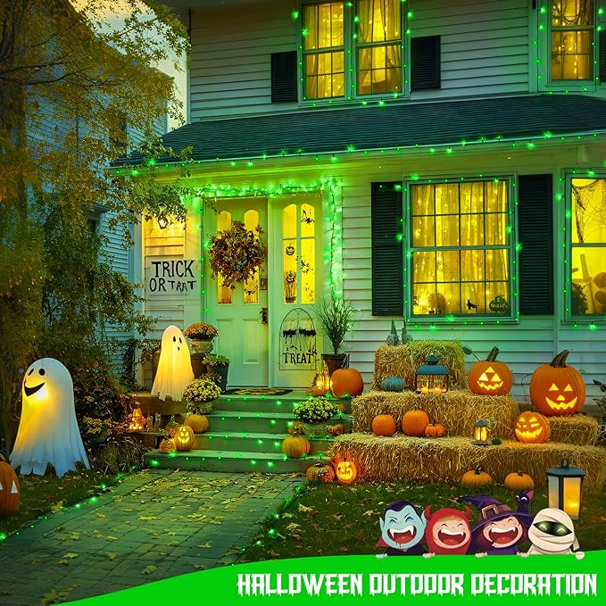 JMEXSUSS 2 Pack Green Solar Lights - Image 7